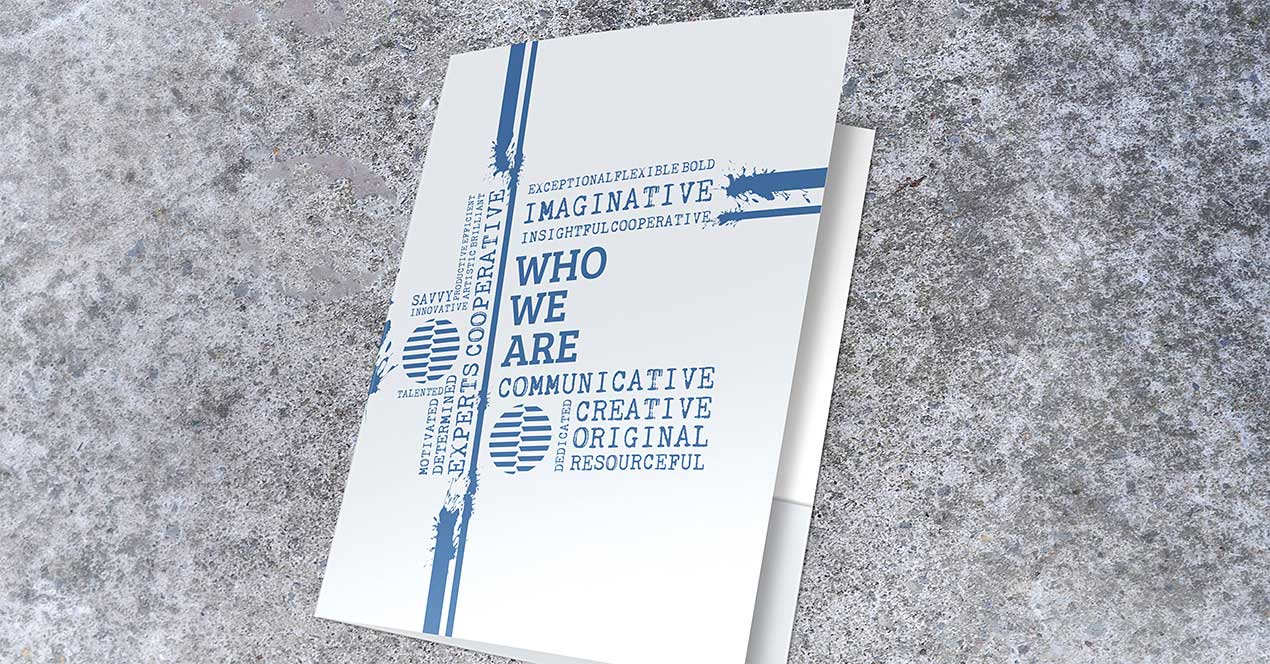 PMS Printed Presentation Folder